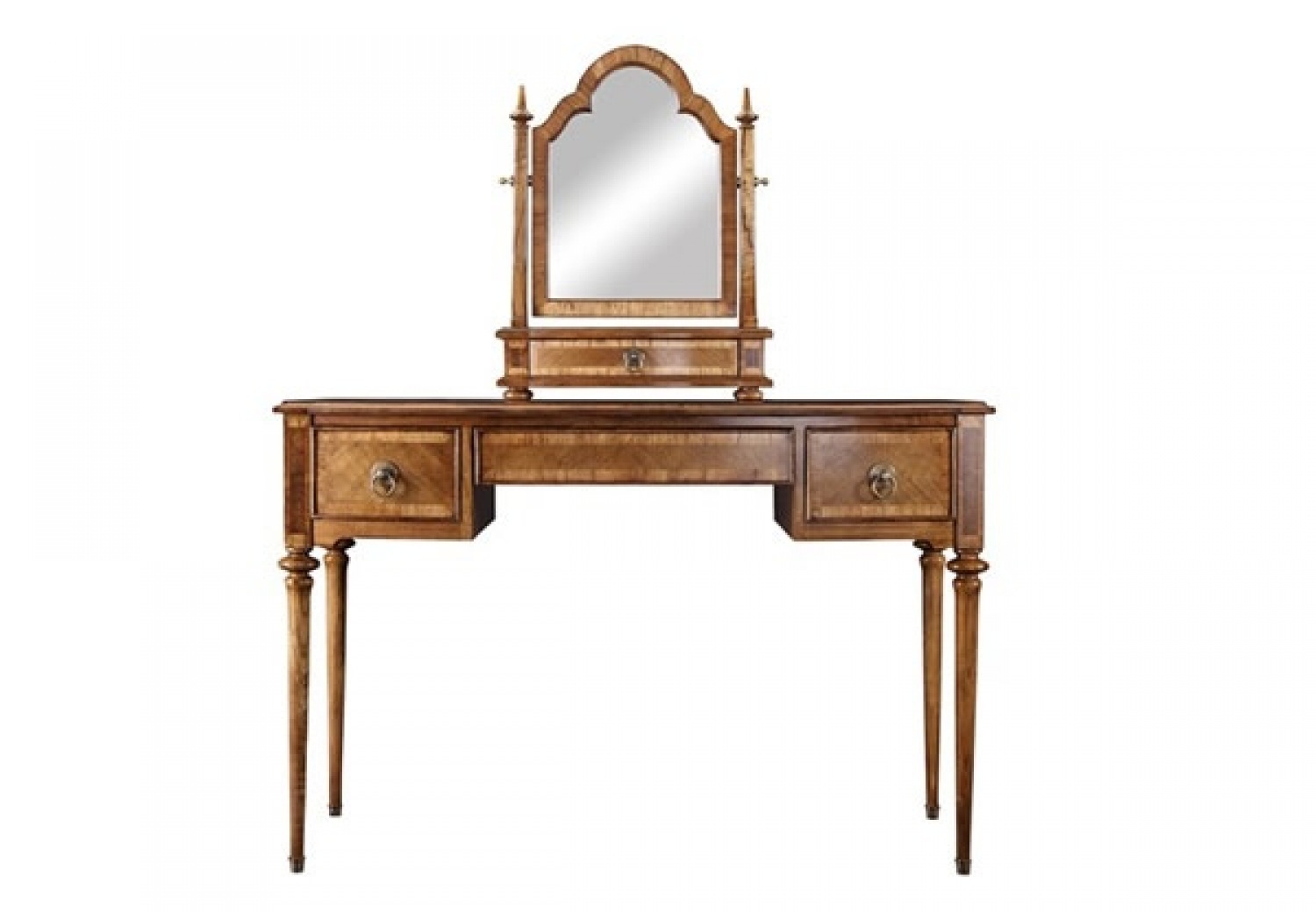 Frank Hudson Spire Solid Ash and Walnut Dressing Table Only, malaga