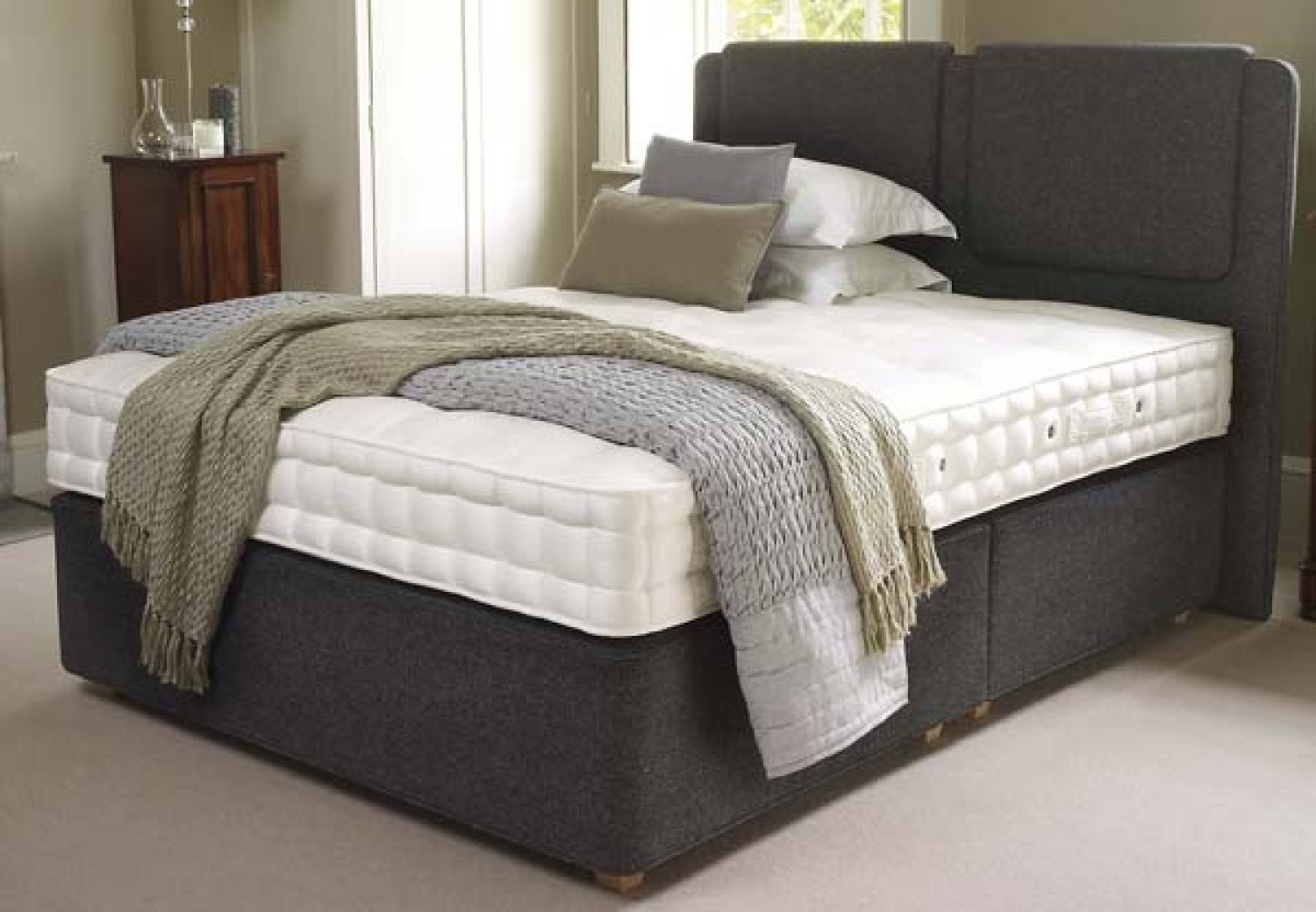 Hypnos Heritage Baroness Pocket Spring Mattress Only, Lambswool, silk.