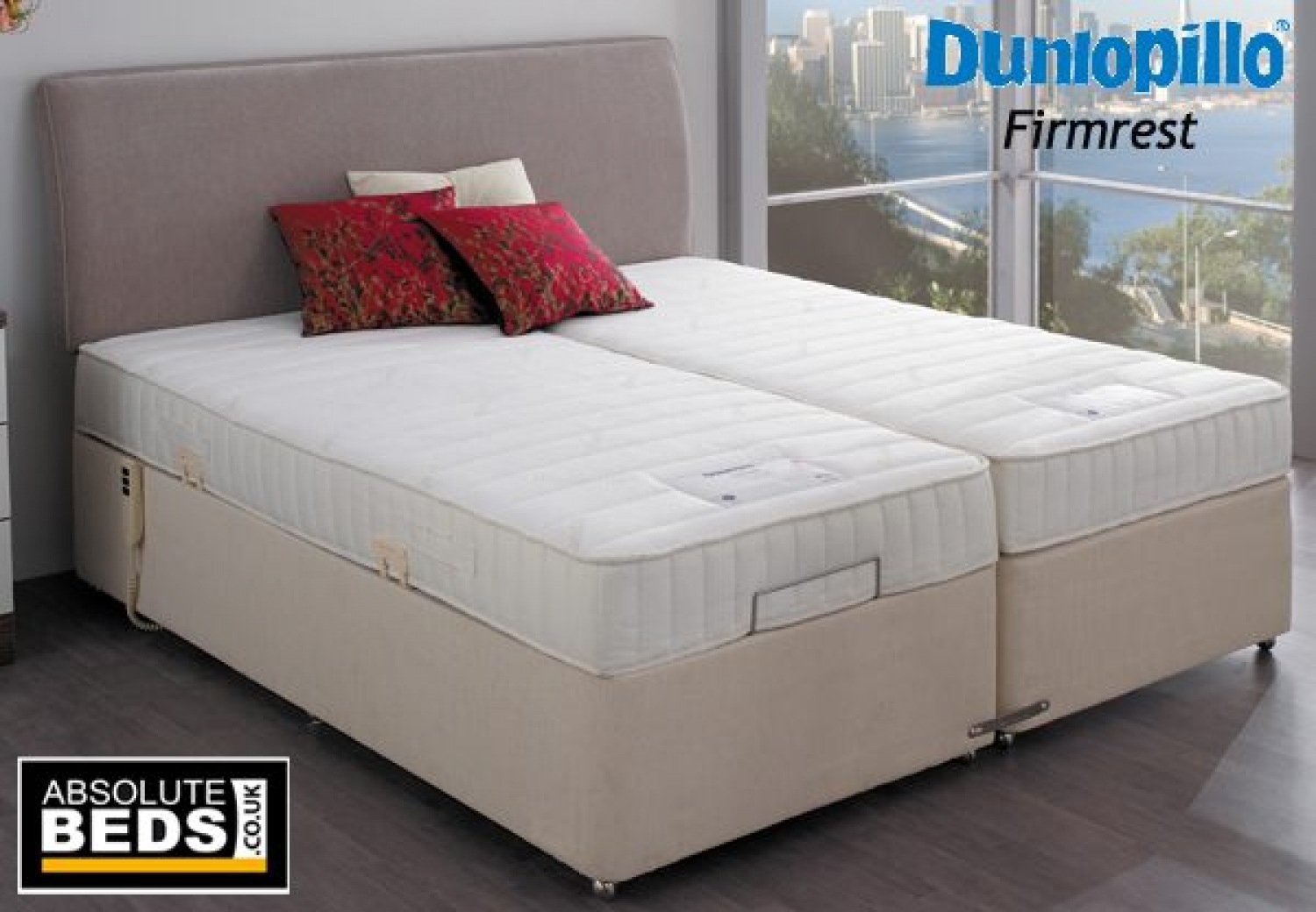 Dunlopillo Firmrest Latex Divan Bed Set only. Headboard not included.
